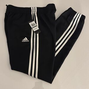 Adidas Joggers Sweatpants Boys Large Black